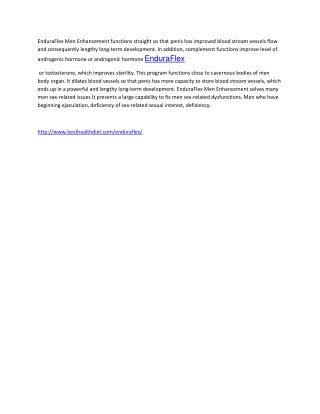 http://www.besthealthdiet.com/enduraflex/