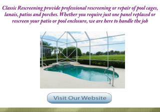 Patio ReScreen & Pool Screen Repair