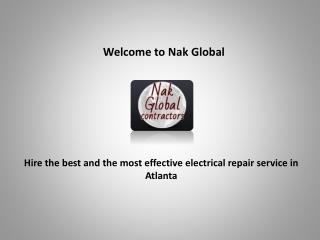 Residential Electrical Service Atlanta at nakglobal.co