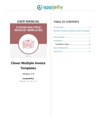 Odoo Multiple Invoice Templates