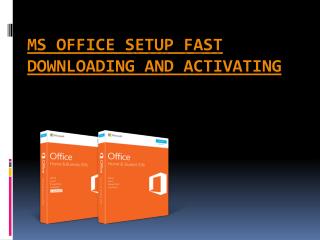 MS office setup fast downloading and activating