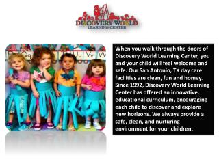 Best Child Care and Pre-School in San Antonio Discovery Learning Center