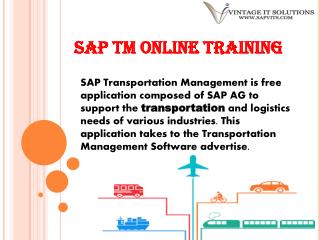 SAP Transportation Management PPT