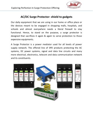 AC/DC Surge Protector- shield to gadgets