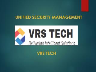 Unified Security Management Services in Dubai