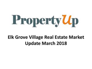 Elk Grove Village Real Estate Market Update March 2018.