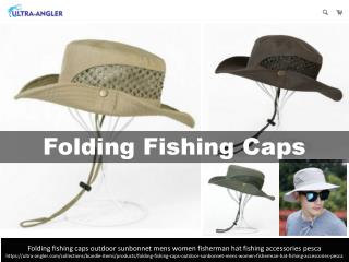 6 Color folding fishing hats outdoor sunbonnet for mens women
