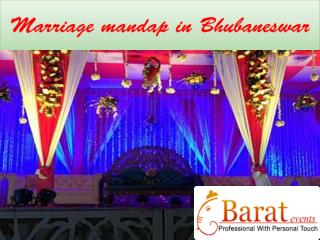 marriage mandap in bhubaneswar