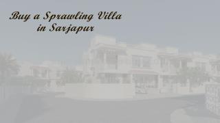 Buy a Sprawling Villa in Sarjapur