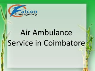 Air Ambulance Service in Coimbatore with ICU service