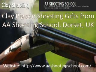 Clay Pigeon Shooting Gifts from AA Shooting School, Dorset