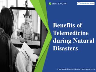 Benefits of Telemedicine during Natural Disasters