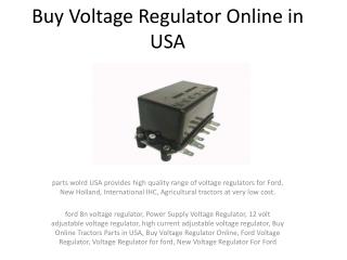 Buy Voltage Regulator Online