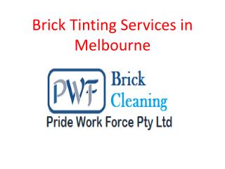 Brick Tinting Services in Melbourne | Brick Mortar Tinting Melbourne