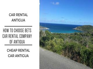 How To Choose Bets Car Rental Company Of Antigua