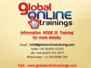 Node Js Training | Node Js Online Training - Global Online Trainings