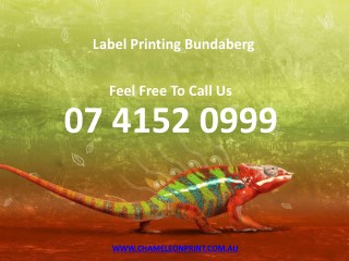 Label Printing Bundaberg