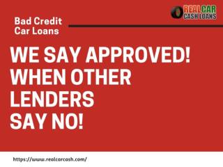Guaranteed Credit Approval bad credit car loans Toronto