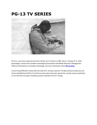 PG-13 TV SERIES