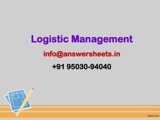 What is the role communication plays in logistics management