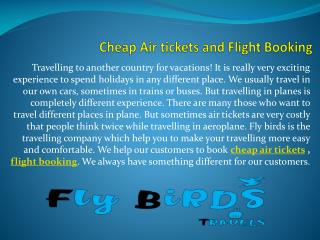 Cheap Air tickets and Flight Booking