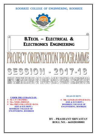 Project on Orientation Programme