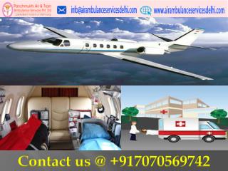 Immediate medical facilities by Panchmukhi Air Ambulance service in Varanasi with doctors