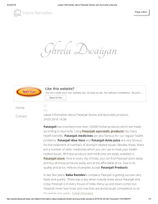 Latest Information about Patanjali Stores and Ayurvedic products