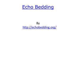 Echo Bedding