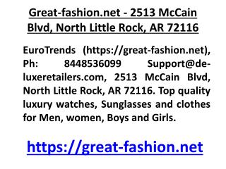Great-fashion.net - 2513 McCain Blvd, North Little Rock
