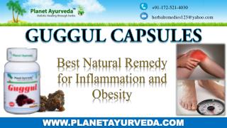 Best Natural Remedy for Inflammation and Obesity - Guggul Capsules