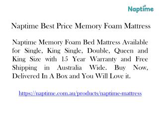 Naptime Memory Foam Mattress Sale