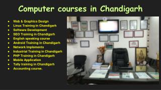 Computer courses in Chandigarh
