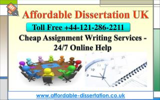 Cheap Assignment Writing Services - 24/7 Online Help