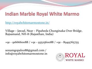 Indian Marble Royal White Marmo