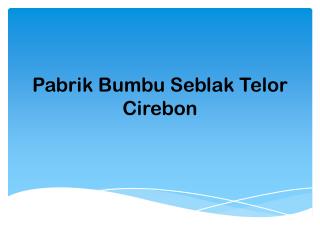 Maknyuss!! 0857.7940.5211, Pabrik Bumbu Seblak Telor Cirebon