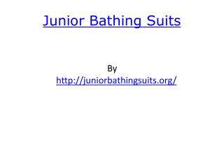 Junior Bathing Suits