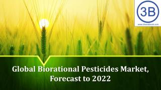 Global Biorational Pesticides Market, Forecast to 2022