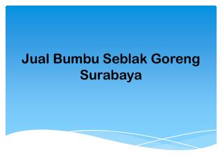 Maknyuss!! 0857.7940.5211, Jual Bumbu Seblak Goreng Surabaya