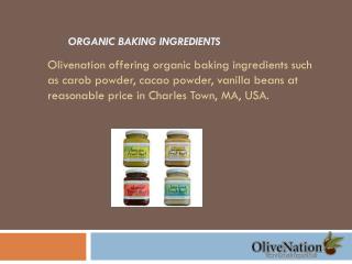 Organic Baking Ingredients