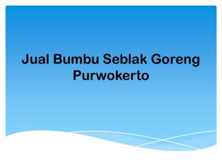 Maknyuss!! 0857.7940.5211, Jual Bumbu Seblak Goreng Purwokerto