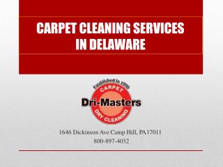 Carpet Cleaning Services In Delaware