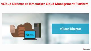 vCloud Director at Jamcracker Cloud Management Platform