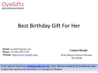 Best Birthday Gifts For Her