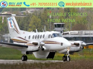 Sky Air Ambulance Service in Patna with Paramedical Staff