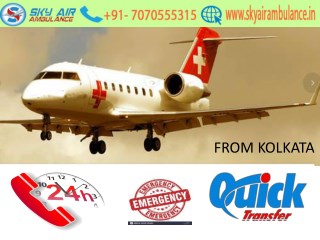 Sky Air Ambulance Service in Guwahati with Doctors facility