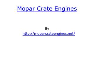Mopar Crate Engines