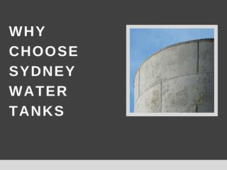 Make Sydney Water Tanks Your First Choice