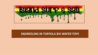 Snorkeling in Tortola BVI Water Toys