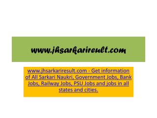 Sarkari Result | Latest Recruitment | GovernmentJobs| All Notifications | Vacancy Details | Online Form